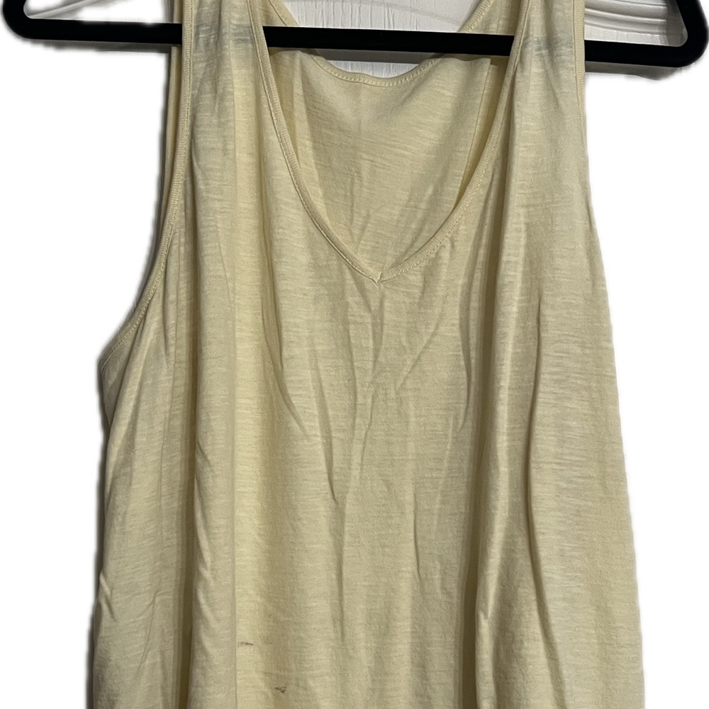 Pact Women's Light Yellow Tank Top - Picture 2 of 4